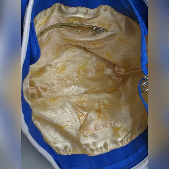 Lacoste Womens Blue White Canvas Tote bag Size OS - Picture 6 of 8